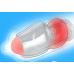 Transparent Soft Open Sleeve Men'S Deepened Thread Trainer G-Spot Stimulation Couples Share Penis Ring