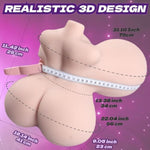 4 In 1 Breast Realistic Suction 4 Real Channels Sex Doll 11Lb Big Boobs Pussy Pocket Torso Love Dolls Ass Anal Sex Toy For Men Masturbation Masturbators Vagina
