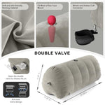 Sex-Pillow-Bdsm-Toys,Upsize Sex Furniture For Bedroom Inflatable Dildo Sex Wedge With Sex Cuffs Cross Strap Nipple Clamps Sex Blindfold,Adult Couples Sex Toys