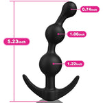 Anal Beads Butt Plug Prostate Massager Sex Toy With Narrow Flared Base And Graduated Beads For Comfortable Long Term Wear Sex Toy For Men Women