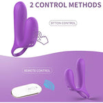 Silicone Vibrating Cock Ring Extender With Remote Control, 9 Modes Rechargeable Penis Rings Vibrator Trainer Clitoral Stimulator, Anal Butt Plug Prostate Massager Sex Toy For Men Couple Erection Sex