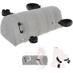 Inflatable Sex Toy Pillow With Bdsm Bondage - Adjustable Restraints Extra-Long Pillow Cushion For Couples, Includes 4 Cuffs For Kinky Sex Positions, Portable Sex Furniture For Bedroom & Outdoor Use