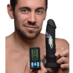Vibrating Dildo E-Stim Pro With Remote Control, Newly Upgraded Electroshock Stimulation Punishment Play, Bdsm Punishment Black Dildo For Women And Couples
