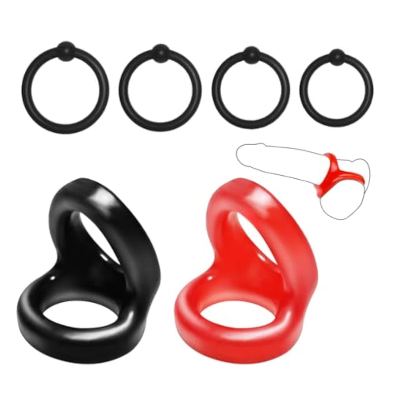 Penis Rings, Cock Ring, Ultra Soft Stretchy Sex Ring, Sex Toys For Couples, Erection Rings, 5 Different Sizes Mens Cock Ring, Stronger Longer Harder