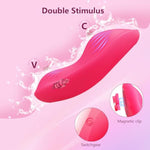 Adult Sex Toys App Remote Control Wearable Panty Vibrator, Butterfly Vibrator Sex Toys With 9 Vibration, Waterproof Rechargeable Clitoral Stimulator For Women(Rose)