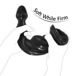 Anal Plug Butt Plug, Bottle Shaped Anal Dildo, Soft Prostate Massager, Anal Dilator with Powerful Suction Cup for Hands Free Play, Sex Toy for Women Male (S)