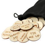 20 Pcs Naughty Sex Tokens, Date Night Ideas Gifts For Couples, Sex Fun Wooden Activity Tokens, Sex Position Game Valentine'S Day Gift For Him/Her