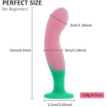6.3 Inch Silicone Colorful Anal Plug, Fantasy Butt Plugs With Strong Suction Cup Hands-Free Play Small Anal Dildos, Anus G-Spot Sex Toys For Women Men Couples Beginners