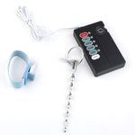 Vibrating Urethral Sounds Adult Game Sex Toy Electric Shock Urethral Sound Catheter Stretching Vibrator Modes Stimulation For Male Masturbation With Remote Control