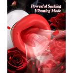 Rose Sex Toy Sexual Pleasure Tools For Women-4In1 Mouth Tongue Vibrator Adult Toy With 10 Tongue Licking Vibrating Mode Nipple Toys Sucking Vibrator Suction Clitoral Stimulator Sexy Toys
