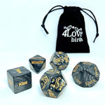 Premium Sex Dice Game With Sex Positions, Perfect For Couples Date Night, Anniversary, 5 Black Set