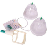 Woman Breast Pump Enlargement Cup Twin 2 Suction Cup With Manual Pump Set Body Cupping Massager Breast Feeding Pump