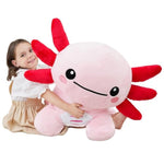 Giant Axolotl Stuffed Animals, Big Axolotl Plush, Large Plush Toys For Kids &Adults, Pink
