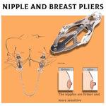 Nipple Clamp Toy Nipple Stimulator, Bdsm Bondage Breast Restraint Set, Adjustable Leather Breast Restraint Set,Sm Games Sex Toys For Women & Couples