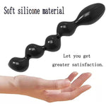 Anal Beads,Silicone Dildo Prostate Massager G-Spot Stimulation Anal Plug Fetish Adult Sex Toy Silicone Anal Butt Plug With Safe Handle Anal Training Sex Toys For Men Women Couples(Style 3)