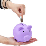 Mini Piggy Bank, Plastic Coin Bank, Unbreakable Money Banks, Cute Piggy Banks, Best Birthday Gifts Home Decoration?Purple?