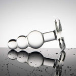 Glass Anal Beads Butt Plug Prostate Massager P-Spot Stimulation Anal Trainer Sex Toys For Men Women Masturbation