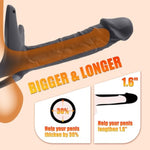 Realistic Penis To Enlarge Prolong, Strap-On Dildo Adjustable Elastic Waistband Silicone Hollow Dildo, Adult Male Sex Toys Enlargement, Dildos Sleeve For Gay Men And Couples