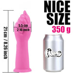 Realistic Hand Anal Plug Dildos, G Spot Huge Big Fantasy Fist Dildo Stimulation, Thick Hand Dildo With Strong Suction Cup, 8.26" Butt Plug Dilator Trainer, Sex Toy For Women Men Beginner (Pink)