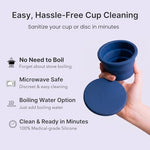 Menstrual Cup Cleaner Case & Period Disc Sanitizer, Dark Blue