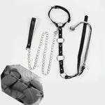 Adult Bondage Chains Set With Anal Hooks Restraints Toys Adjustable Leash & Collar Fetish Gear For Couples All Levels