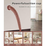 19.8 Inch Long Realistic Dildo, Huge Big Thick Silicone Anal Plug, Strap On Dildo With Suction Cup For Women Men Couples Massage, Adult Sex Toys, Brown