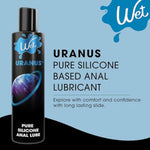 Uranus Silicone-Based Anal Lube For Men, Women & Couples | Long-Lasting & Water-Resistant Premium Personal Sex Lubricant - Safe To Use With Latex Condoms - Non-Sticky & Hypoallergenic, 3 Fl Oz