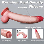 12 Inch Realistic Huge Thick Dildo - Giant Big Long Dildo For Men Women Gay, Soft Dual Density Silicone Dildos With Suction Cup, Xxl Large Wide Curved Anal G Spot Dildos, Adult Sex Toys & Games