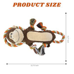 Squeaky Durable Dog Toys, Large Breed Dog Chew Toys, Interactive Toys, Stuffed Plush Puppy Toy With Crinkle Paper For Small, Middle, And Big Dogs, Monkey Dog Toy,Orangutan Shape