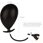 Inflatable Anal Plug, Liquid Silicone Butt Plug Anal Training Sex Toy Detachable Needle Masturbation Sex Toys For Men Women