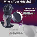 Huge Horse Butt Plug Silicone Anal Plug Prostate Massager, Big Butt Plug Wearable Giant Anal Fantasy Toy, Massive Butt Plug Training Soft Anal Stretcher Trainer For Men And Women (Black, S)