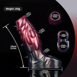 Silicone Monster Sleeve Girth Enhancer Plus Sleeve With Cock Ring Adult Sex Toys For Men Red And Black