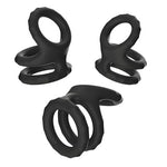 3PCS Cock Ring Set Erection Soft Stretchy Penis Rings Silicone Sex Toys for Men, Triple Lock Delay Erection Longer Harder Stronger Adult Tools?S+M+L?
