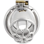 Chasity Cage For Men Metal Chastity Device Breathable Male Abstinence Chastity Lock Cock Cage Penis Cage Prevent Erection Toy J1750 50Mm