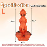 Anal Plug Adult Sex Toys And Game, Monster Dildo Buttplug With Suction Cup Base For Hands-Free Play, 10’’ Silicone Butt Plug Fantasy Anal Dildo Prostate Massager And G-Spot Stimulation (L)