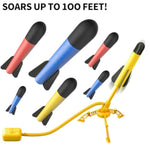 Rocket Launcher For Kids, 12 Foam Rockets And Launcher Pad, Launch Up To 100+Ft, Kids Outdoor Toys, Birthday Gift Toys For Kids Boys Girls Age 3 4 5 6 + Years Old