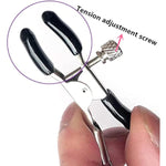 Adjustable Metal Nipple Clamps Non-Piercing Adjustable Metal Nipple Clamps On Nipple Rings Decorative Clip For Clothing Accessories On Nipple Rings Decorative (T)