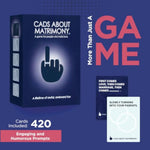 Fun Adult Matrimony Card Games For Couples, Date Nights, Adult Party Games For 4+ Players | Bachelor/Bachelorette, Weddings & Gifts | Ages 17+