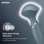Mini Wand-Er Vibrator Sex Toy | Adult Toys For Women | Wand Vibrator In Travel Size | Vibrating Sexual Pleasure Device | Stimulation Vibrators | Woman Sextoy (Gray)