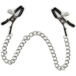Adjustable Metal Nipple Clamps Entertainment Clip For Women Rj1166 Non-Piercing Nipplerings Clip On Nipple Rings Decorative Clip For Clothing Accessories (Black-R2)
