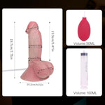 Realistic Curved Dildo Big Glans Adult Ejaculation Anal Toy,7.75" Long Silicone Soft Cumming Dildo With Sucker,Fake Penis For Stimulate Butt Plug Adult Sex