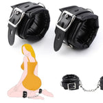 Sex Restraints Bondage Toys, Supple Padded Leather Cuffs For Ankles Bedroom, Sex Bondage Set With Adjustable Buckle And Blindfold For Women Men Couples Roleplay Sex Restraint