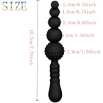 Silicone Anal Plug G-Spot Stimulator Anal Beads Prostate Massage Butt Plug Sex Toy,Anal Beads Silicone Anal Butt Plug With Safe Handle And Particles G-Spot Massager For Men Women(Style 1)