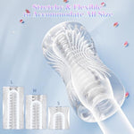 Male Masturbator Sex Toys - Adult Sex Toy Pocket Pussy, Tpe Male Masturbation Sleeve, Penis Training Sex Toy For Men, 3D Realistic Texture Spiral Tunnel Stroker, Couple Sex Toys & Game (Clear)