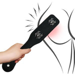 Spanking Paddle For Sex Adult Play,Leather Spider Premium Slapper Sex Paddle,Black Flirt Toy For Sm Bondage Game,Dark Gothic Lightweight Sturdy And Durable Bdsm Adult Sex Toys For Couple/Women/Gay