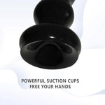 10.03 Inch Anal Beads Sex Toys With 10 Anal Balls Flexible Anal Chain Butt Plug With Strong Suction Cup Prostate Massage Anal Plug Anal Trainer Toys For Men Women Couples (Black)