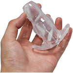 3Pcs/Sets Butt Plug Douche Enema Anal Dilator Peekers Hollow Anal Plug (Transparent)