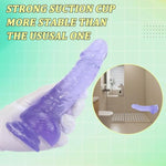 7.45 Inch Huge Dildo, Thick Cock Dildo with Suction Cup, Fat Fantasy Soft Dildo, Big Realistic Dildo for Women, Adult Anal Sex Toy for Women Men Gay-Free and Anal Play, Couples Adult Toys(Blue)