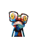 Abstract Frog Paint by Numbers Kit for Adults Beginners, 16x20 inches