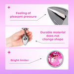 Anal Plug 3Pcs – Jeweled Butt Plugs – Luxury Anal Sex Toys – Steel Butt Plug For Men & Women – Sex Massage